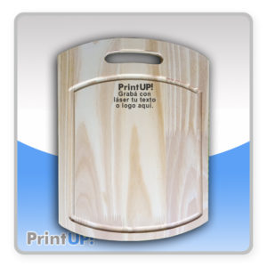 Tablas Picadas Pino Bordes Curvos 32×24 PERSONALIZADAS LÁSER